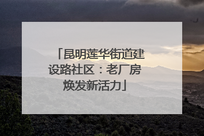 昆明莲华街道建设路社区：老厂房焕发新活力