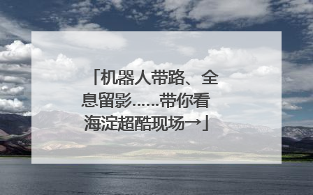 机器人带路、全息留影……带你看海淀超酷现场→