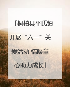 桐柏县平氏镇开展“六一”关爱活动 情暖童心助力成长