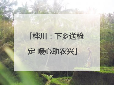 桦川：下乡送检定 暖心助农兴