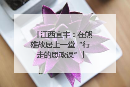 江西宜丰：在熊雄故居上一堂“行走的思政课”