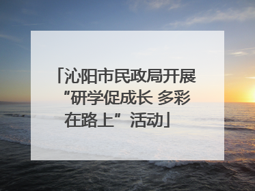 沁阳市民政局开展“研学促成长 多彩在路上”活动