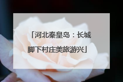 河北秦皇岛：长城脚下村庄美旅游兴