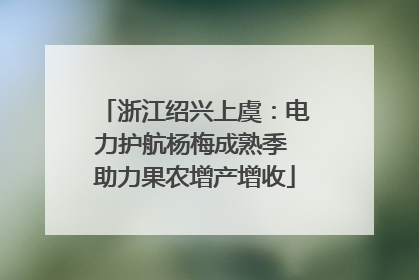 浙江绍兴上虞：电力护航杨梅成熟季 助力果农增产增收