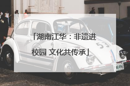 湖南江华：非遗进校园 文化共传承
