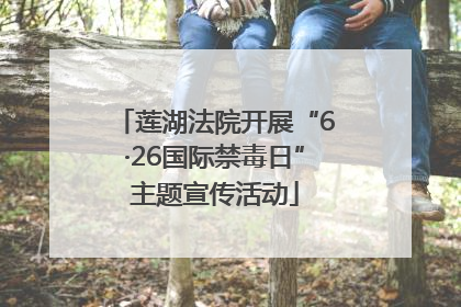 莲湖法院开展“6·26国际禁毒日”主题宣传活动