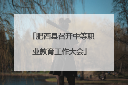 肥西县召开中等职业教育工作大会