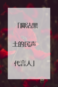 脚沾黑土的民声代言人