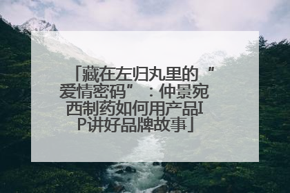 藏在左归丸里的“爱情密码”：仲景宛西制药如何用产品IP讲好品牌故事