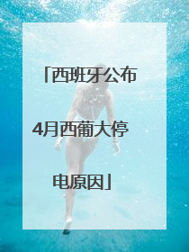 西班牙公布4月西葡大停电原因