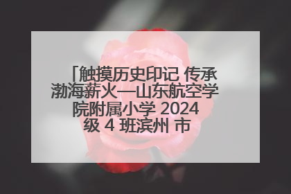 触摸历史印记 传承渤海薪火—山东航空学院附属小学 2024 级 4 班滨州 市档案馆研学实践活动