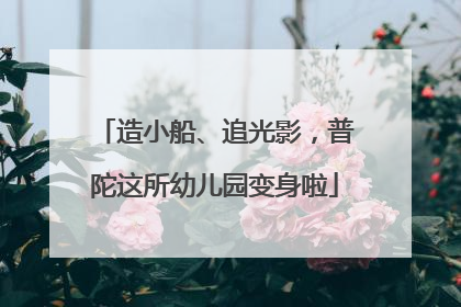造小船、追光影，普陀这所幼儿园变身啦