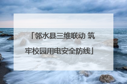邻水县三维联动 筑牢校园用电安全防线
