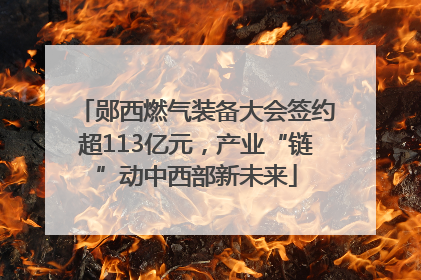 郧西燃气装备大会签约超113亿元，产业“链”动中西部新未来