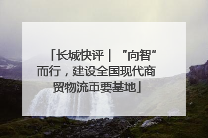 长城快评｜“向智”而行，建设全国现代商贸物流重要基地