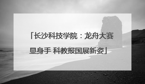 长沙科技学院：龙舟大赛显身手 科教报国展新姿