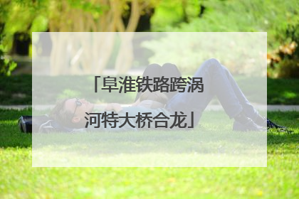 阜淮铁路跨涡河特大桥合龙