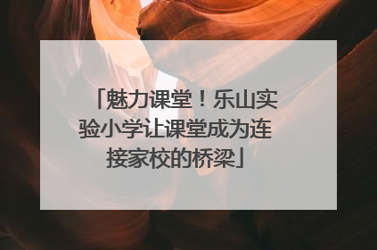 魅力课堂！乐山实验小学让课堂成为连接家校的桥梁