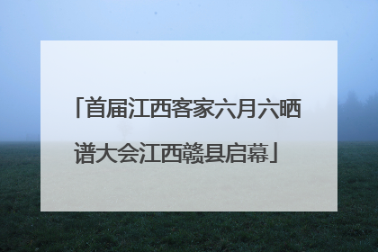 首届江西客家六月六晒谱大会江西赣县启幕