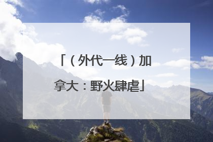 （外代一线）加拿大：野火肆虐