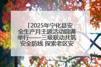 2025年宁化县安全生产月主题活动圆满举行——三级联动共筑安全防线 探索老区安全发展新路径