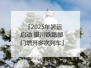 2025年暑运启动 银川铁路部门增开多次列车