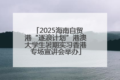 2025海南自贸港“逐浪计划”港澳大学生暑期实习香港专场宣讲会举办