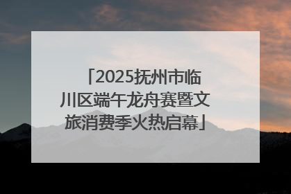 2025抚州市临川区端午龙舟赛暨文旅消费季火热启幕