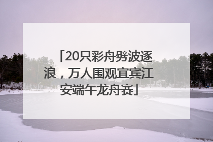 20只彩舟劈波逐浪，万人围观宜宾江安端午龙舟赛