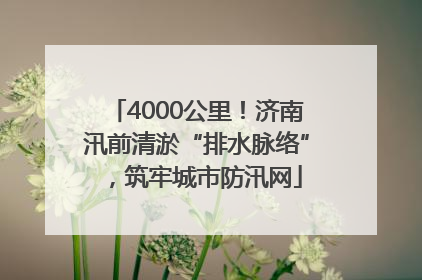 4000公里！济南汛前清淤“排水脉络”，筑牢城市防汛网