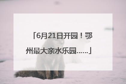 6月21日开园！鄂州最大亲水乐园……