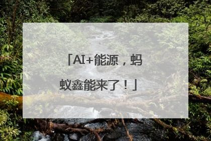 AI+能源，蚂蚁鑫能来了！